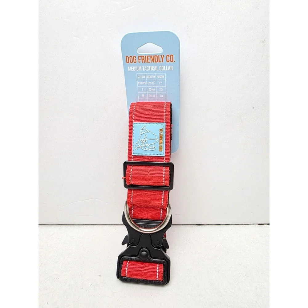 Dog Friendly Co.‎ Medium tactical collar Red NEW